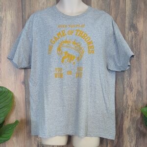 Gildan Gray Game of Thrones Graphic Tee XL           P358